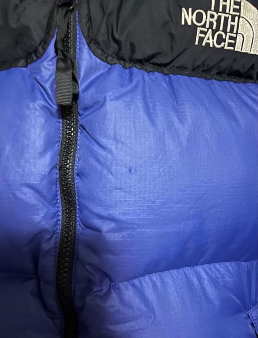 THE NORTH FACE 青 ダウンジャケットノースフェイス ヌプシ ブルー