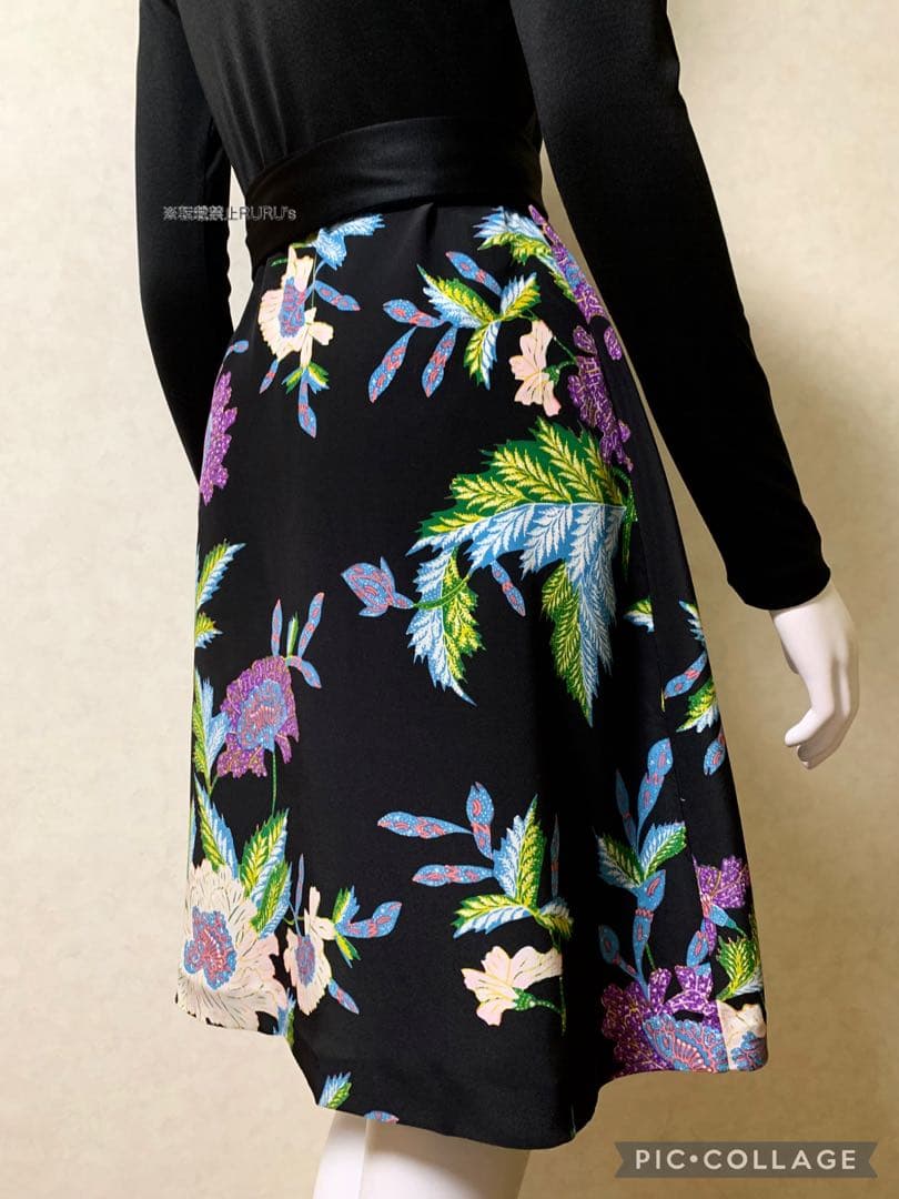 新品同様ダイアンフォンファステンバーグアートクチュールプリント ラップワンピース