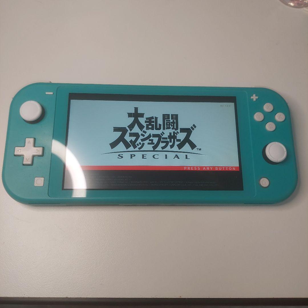 【動作品】Switch Lite本体 ターコイズ 箱あり 充電器 SDカード付き