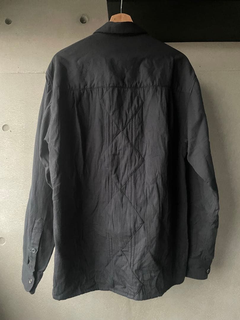 PABLO VINCI Back patch shirt L ゲリラシャツ 黒 - メルカリ