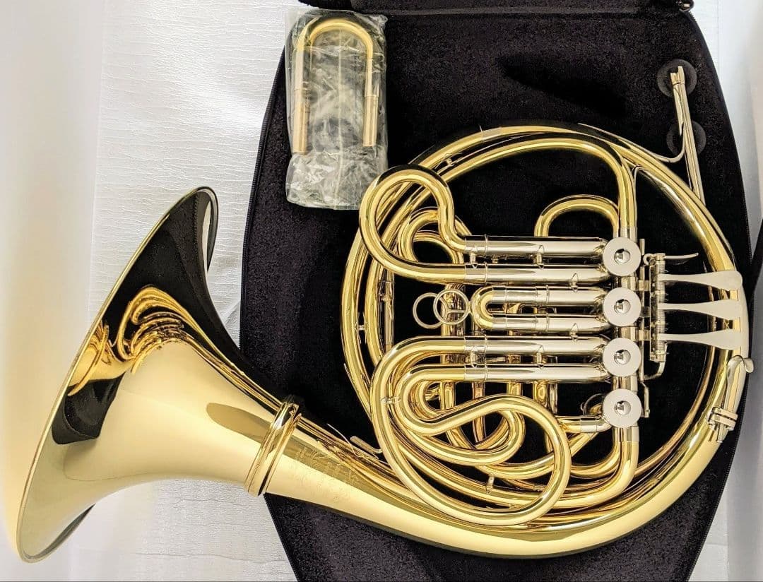 【美品】Wenzel Meinl フルダブルホルン 105