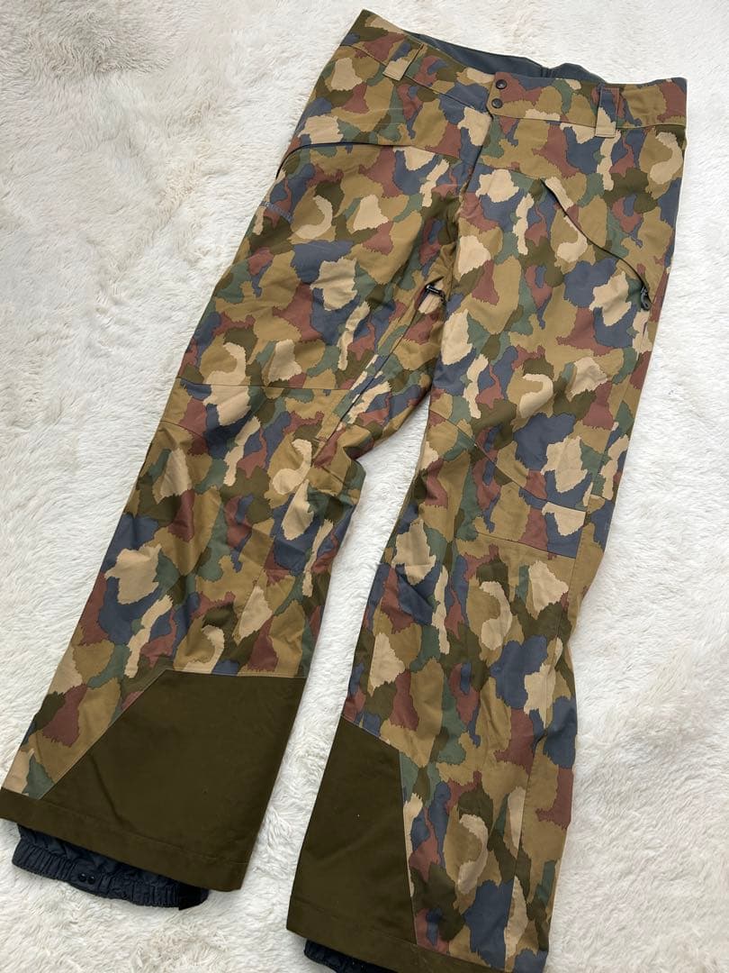 パタゴニア メンズ スノーショット パンツ L カモ カーキ スキー　スノボ