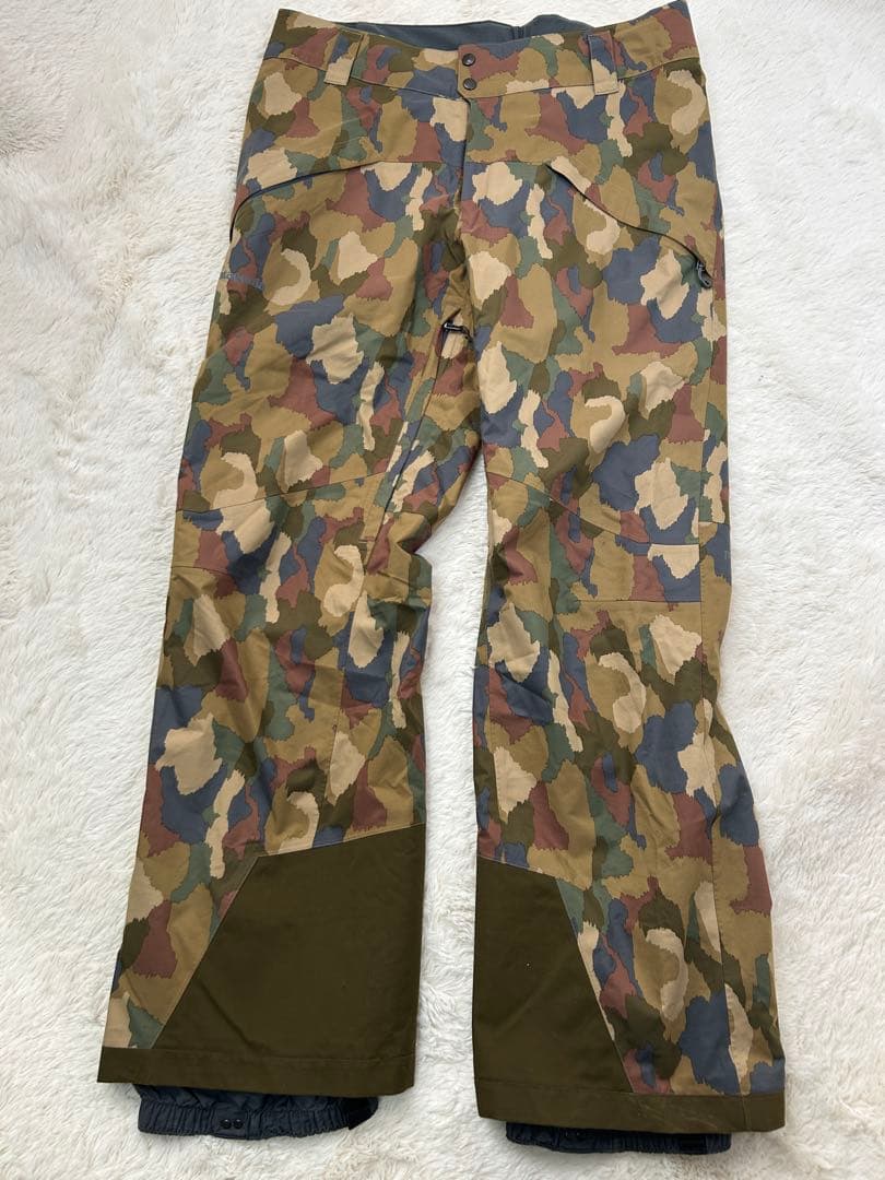 パタゴニア メンズ スノーショット パンツ L カモ カーキ スキー　スノボ