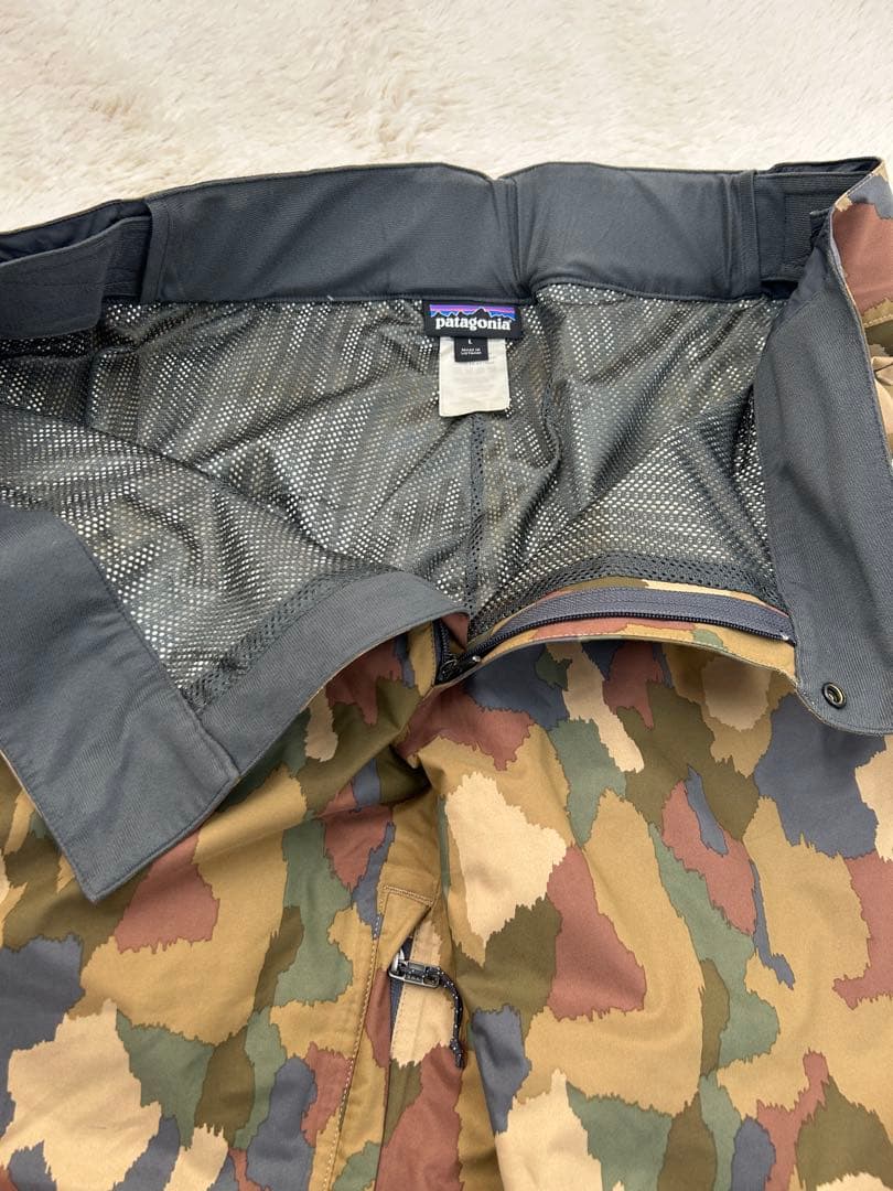 パタゴニア メンズ スノーショット パンツ L カモ カーキ スキー　スノボ