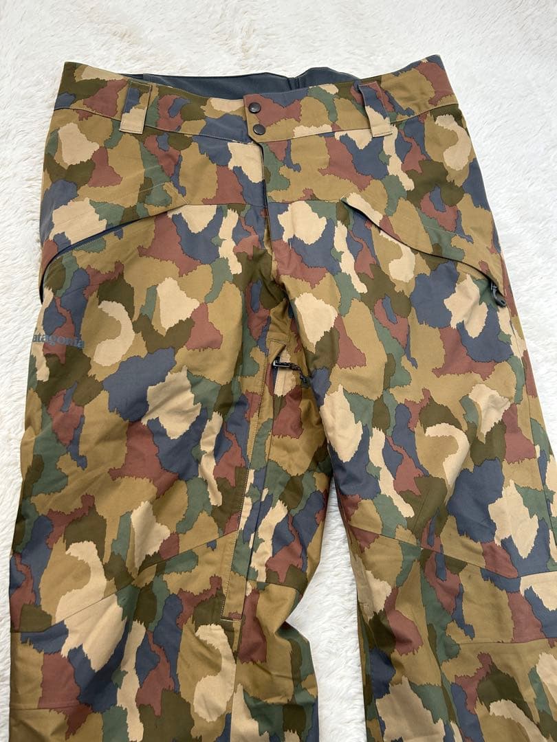 パタゴニア メンズ スノーショット パンツ L カモ カーキ スキー　スノボ