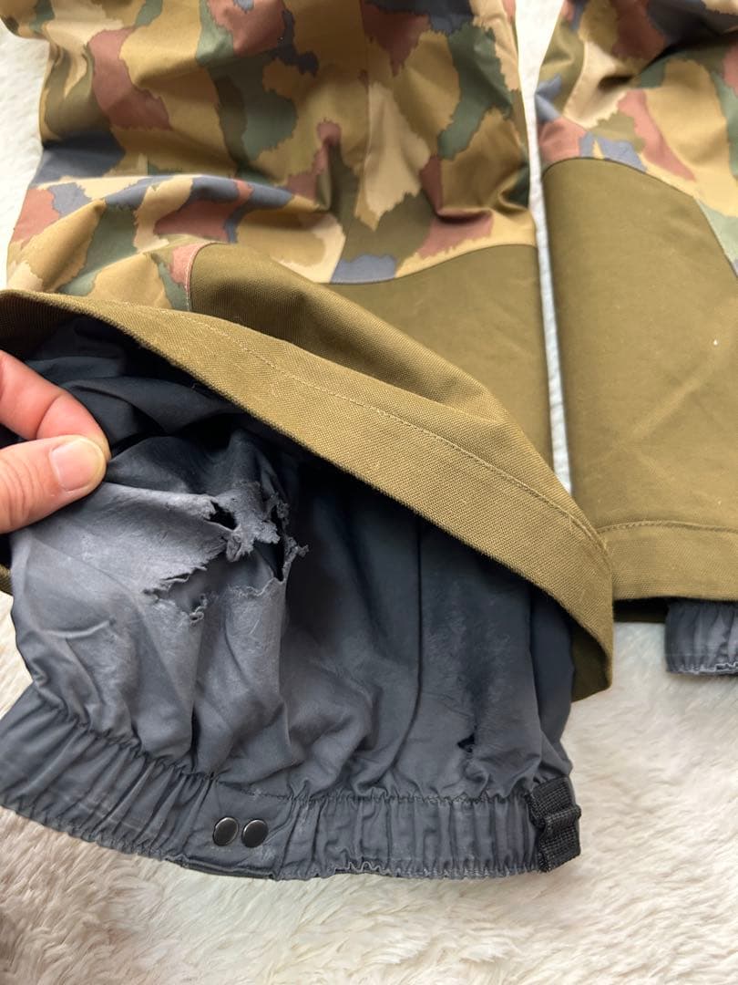 パタゴニア メンズ スノーショット パンツ L カモ カーキ スキー　スノボ