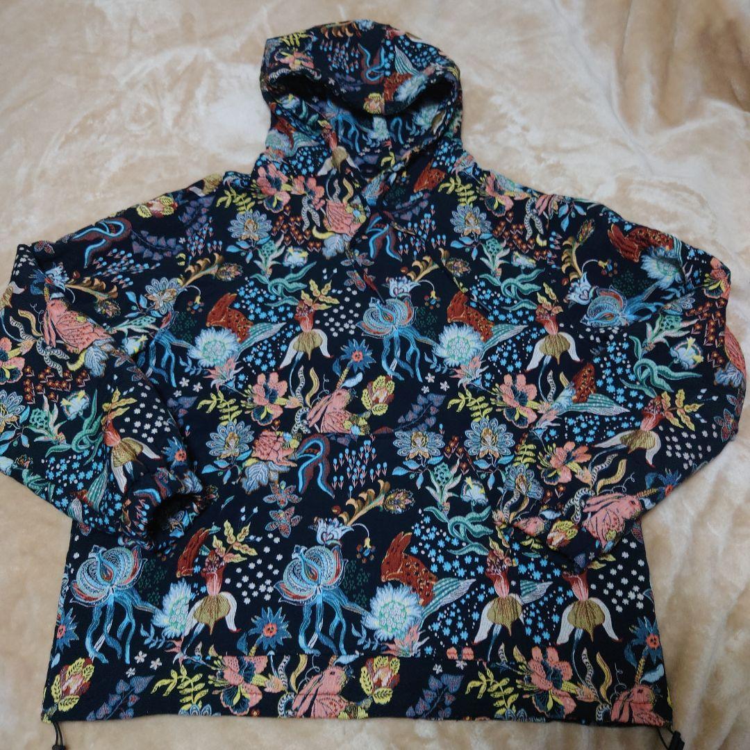 ZARA ザラ廃盤 ジャガード 総柄 刺繍 パーカー うさぎ XL - メルカリ