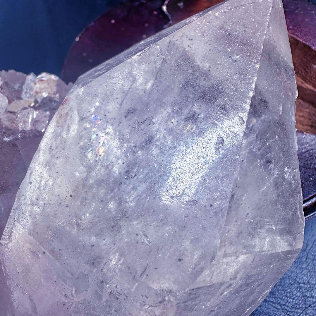 別格高級品 ❗️巨大❗️超強いパワー虹入り☆ヒマラヤ水晶パワーストーン浄化A1455