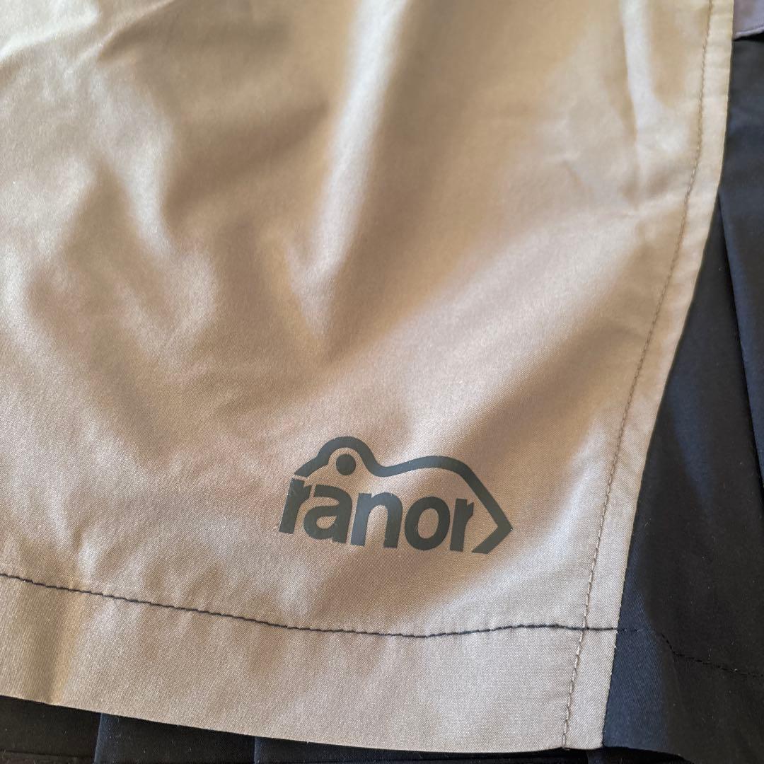 ranor プリーツランスカ　黒/カーキ