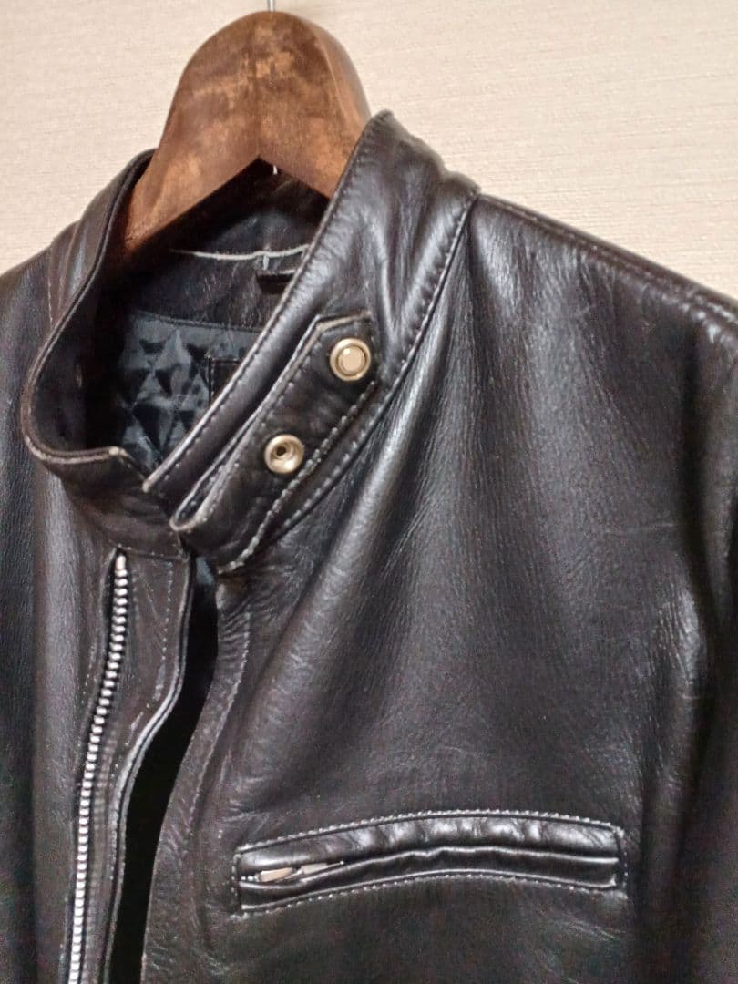 HORN WORKS ホーンワークス レザー ライダースジャケット 本革 LL