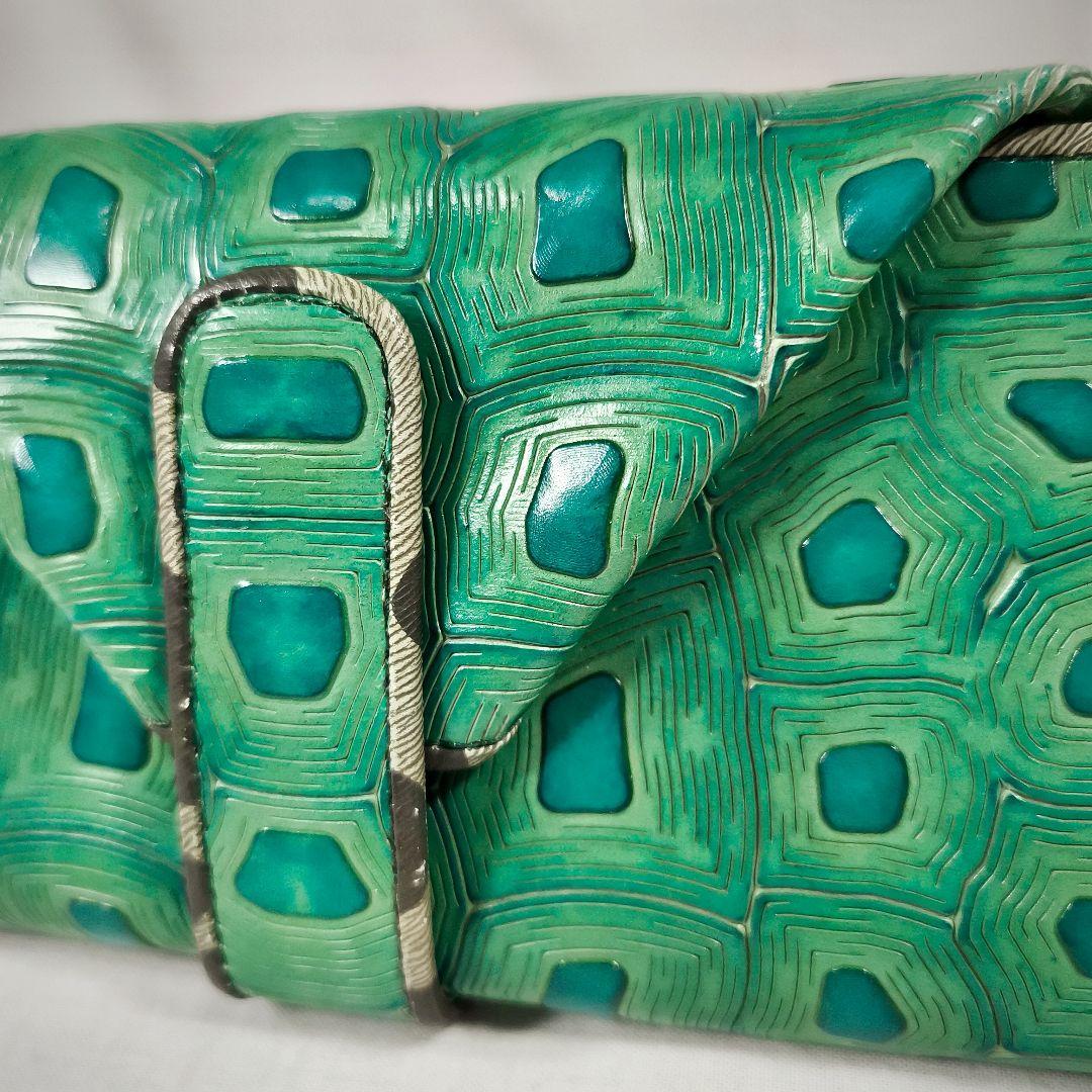 現行品‼️　ヒロコハヤシ　コラボラツィオーネ　長財布　亀甲柄