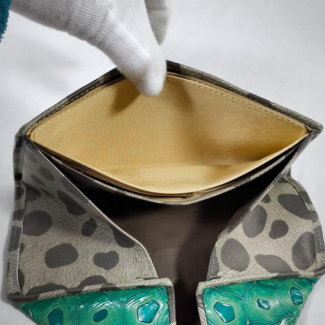 現行品‼️　ヒロコハヤシ　コラボラツィオーネ　長財布　亀甲柄