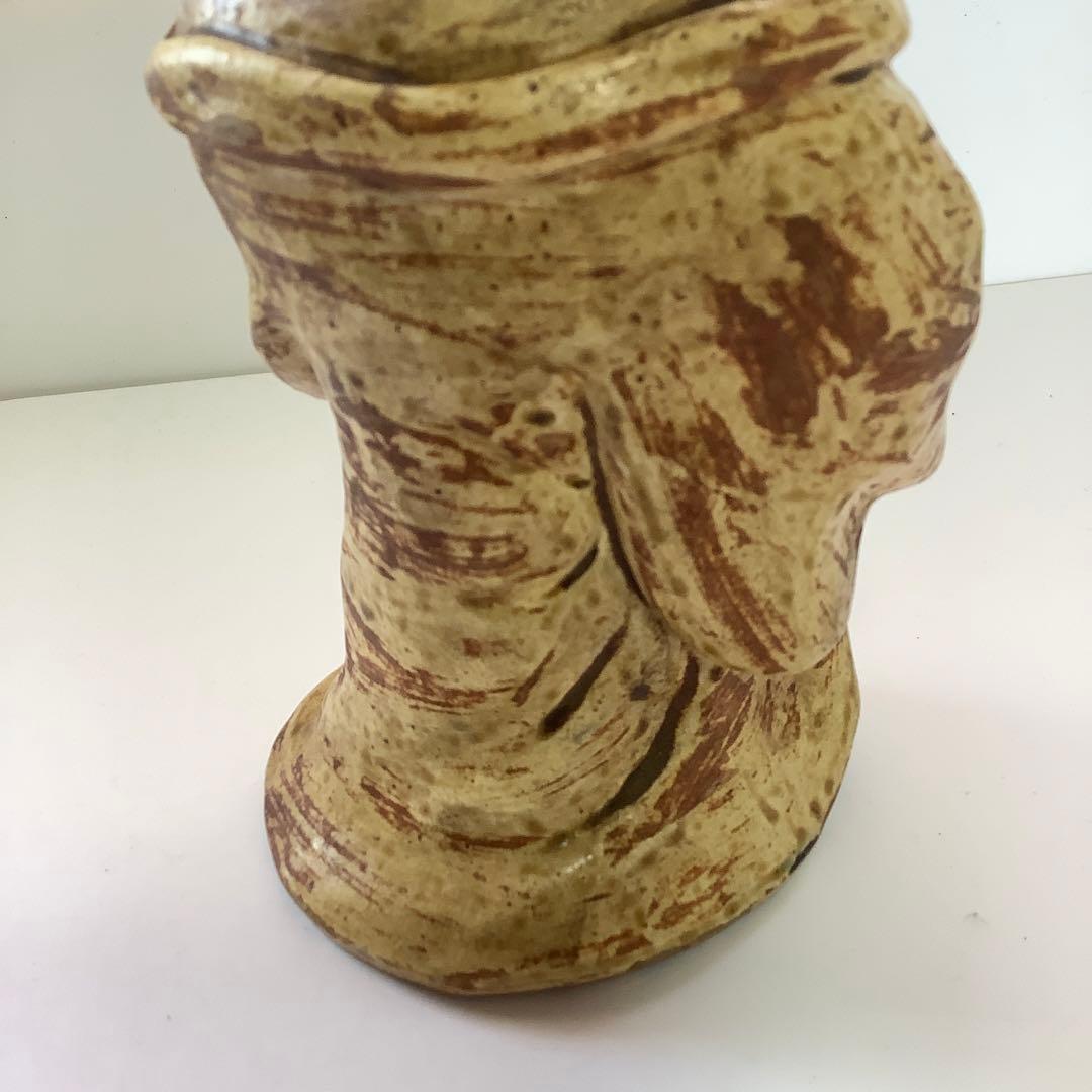 青木木米造 お福人形 お多福 冨久女 京焼 置物 骨董 古美術品