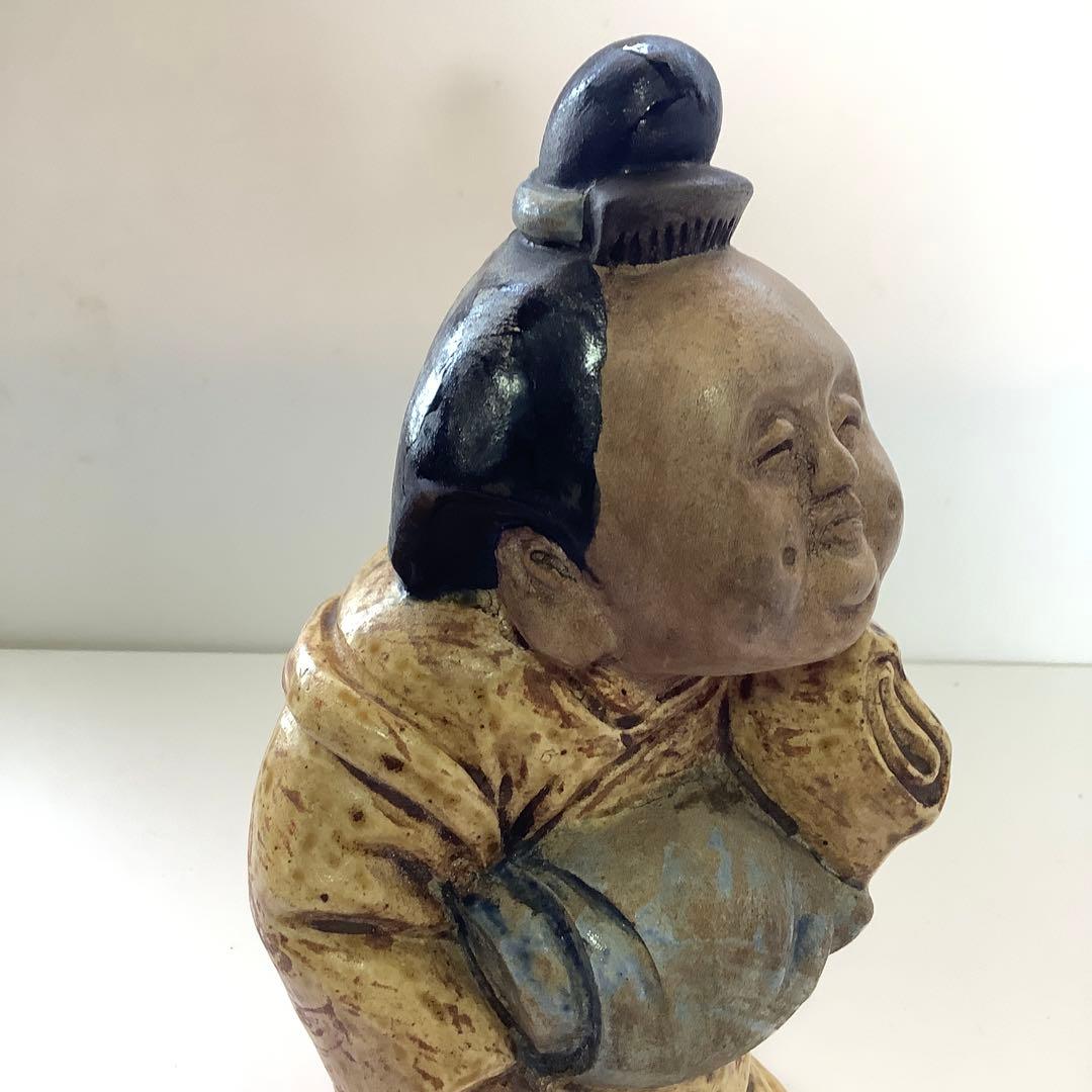 青木木米造 お福人形 お多福 冨久女 京焼 置物 骨董 古美術品