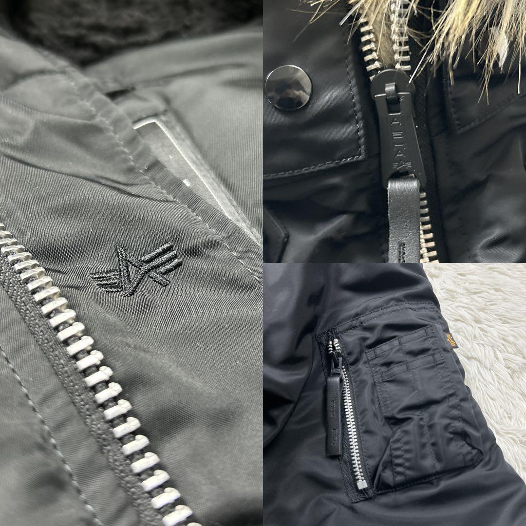 未使用級　希少サイズ　3L アルファインダストリーズ　N-3B 黒　ブラック