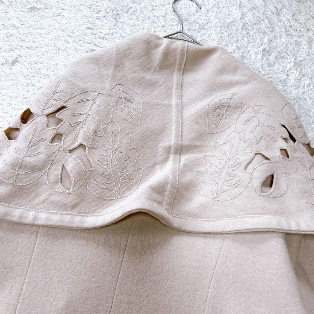 NOKO OHNO ノコオーノ　カットワーク刺繍ウールコート　40size