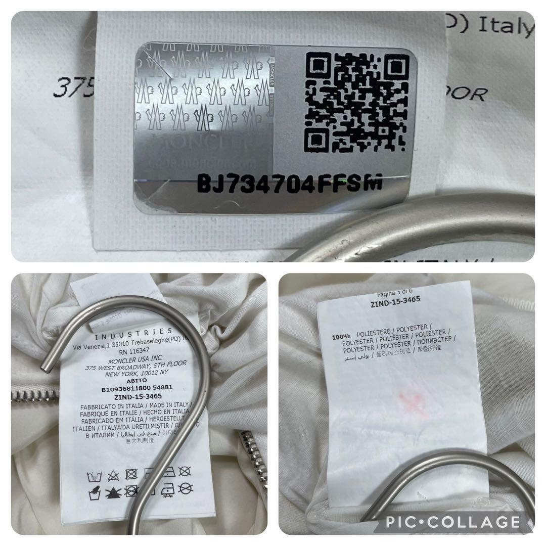 【美品】モンクレール★ ABITO　ノースリーブワンピース　フレア　ホワイト