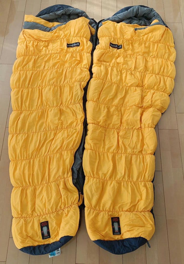 mont-bell Burrow Bag #2 2個セット 連結可能　シュラフ