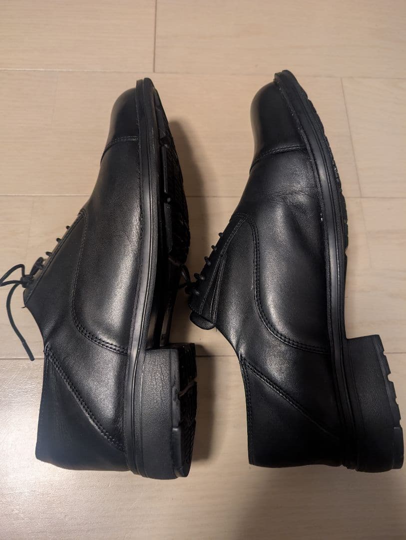 wws ボーダレス本革シューズ ブラック 26.5cm