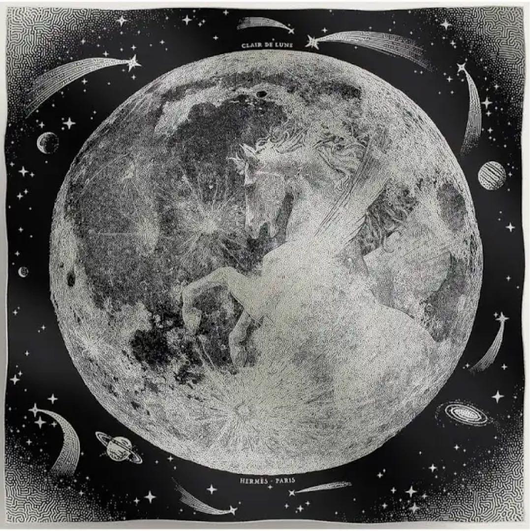 10/24まで　HERMES カシミヤシルク　カシシル　クレール ドゥ リュンヌ