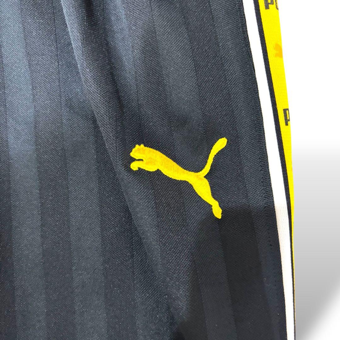 PUMA プーマ 廃盤刺繍口ゴ プージャー Y2K上下セット 黒✕黄 イエロー