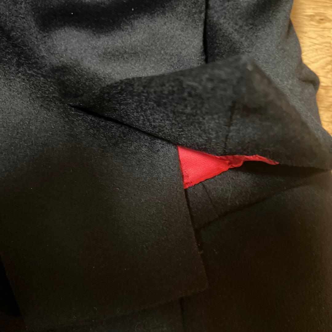 カシミア100 黒のチェスターコート クールストラティン 定価38万