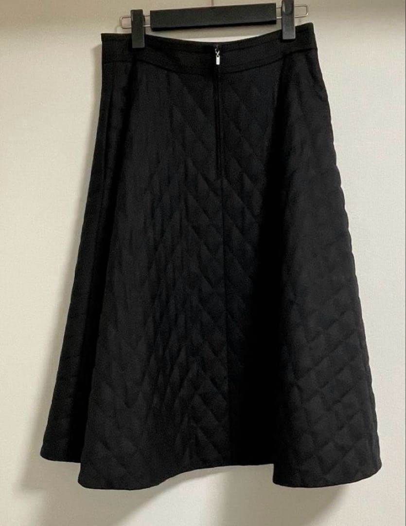 フォクシー キルティングスカート 43043 クロス リリー ブラック