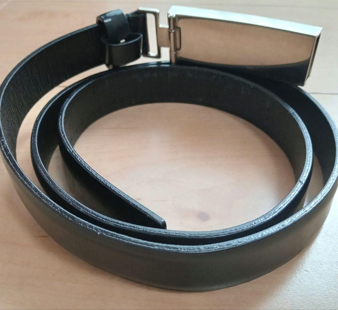PRADA ブラック レザーベルト　レディース