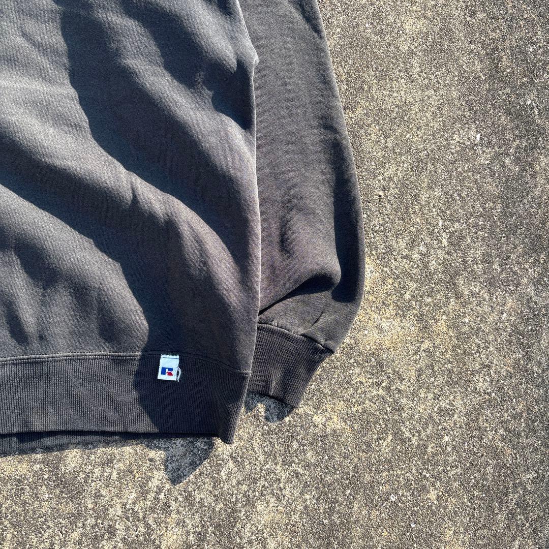 90s~ Russell ラッセル スウェット ブラック 墨黒 フェードUSA製