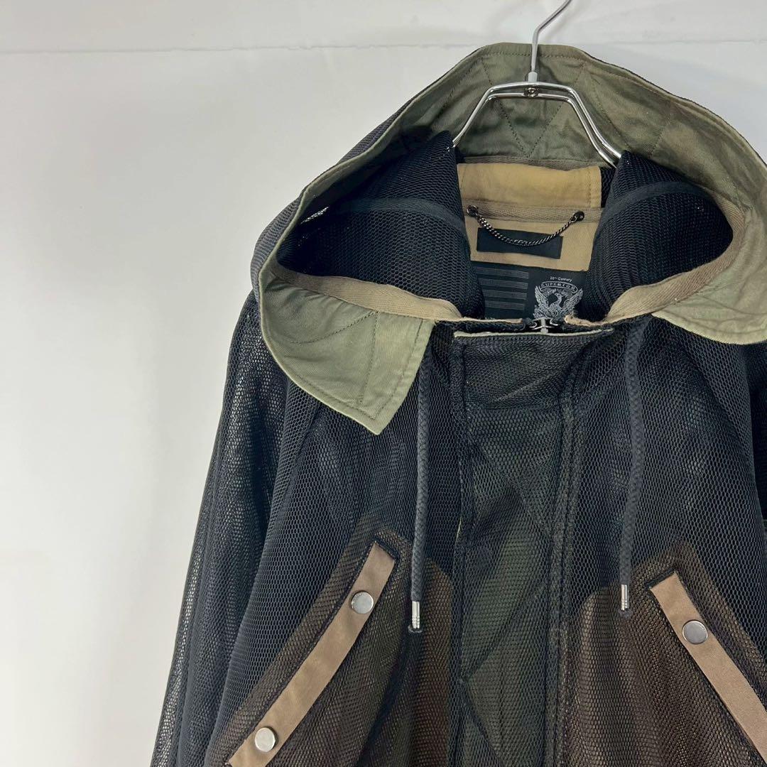 DIESEL ディーゼル　y2k ナイロンメッシュ　ロングコート　希少　20周年