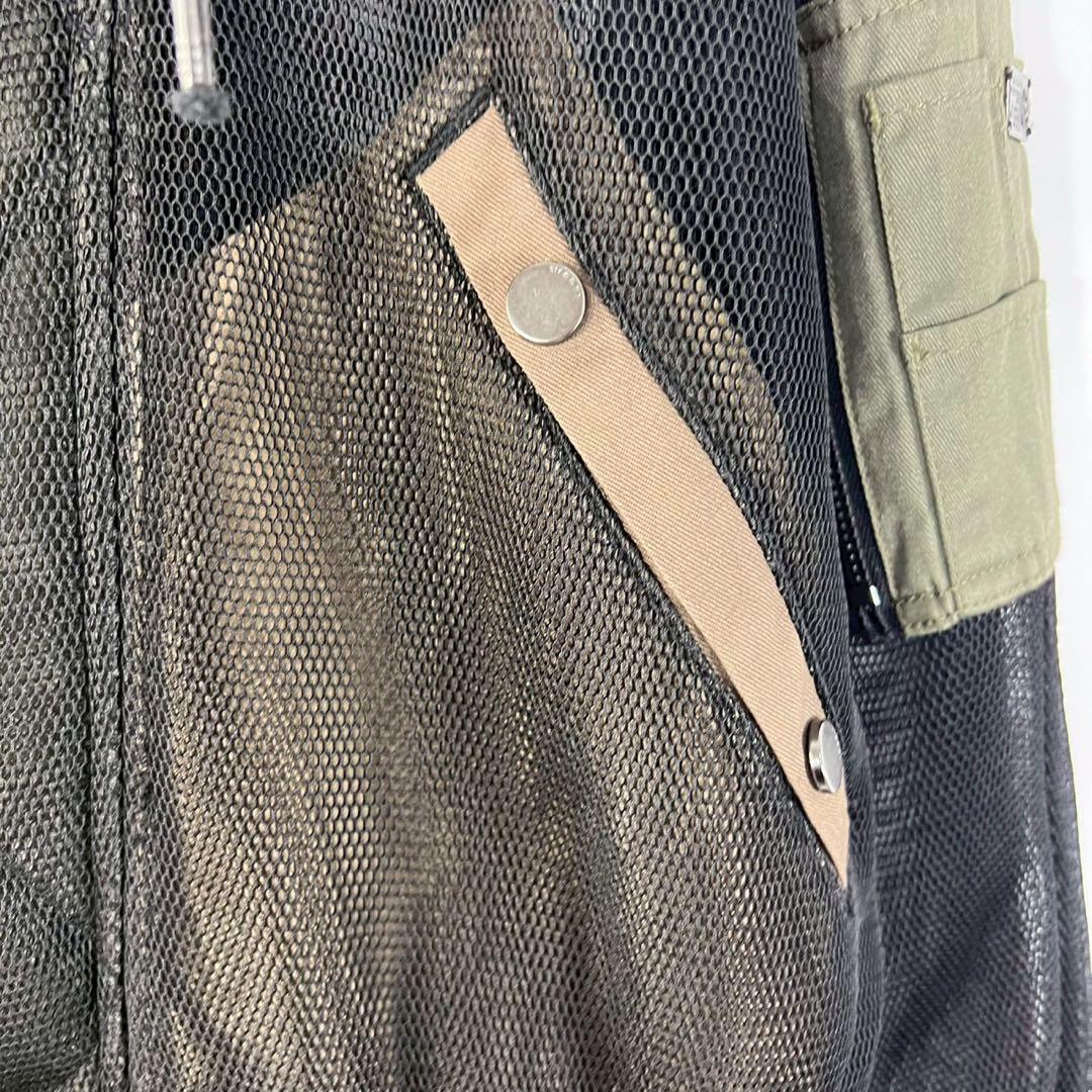 DIESEL ディーゼル　y2k ナイロンメッシュ　ロングコート　希少　20周年