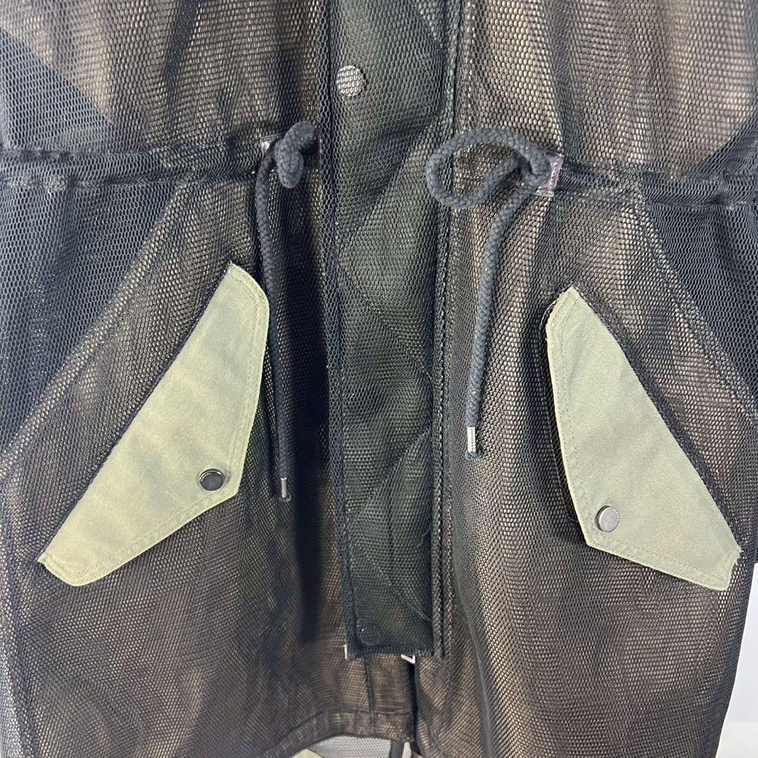 DIESEL ディーゼル　y2k ナイロンメッシュ　ロングコート　希少　20周年