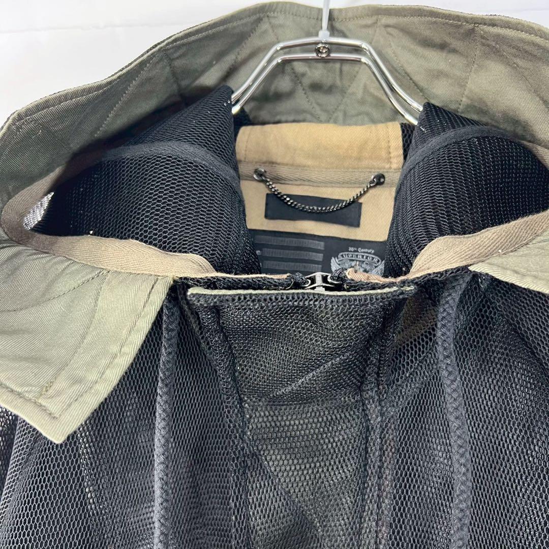 DIESEL ディーゼル　y2k ナイロンメッシュ　ロングコート　希少　20周年