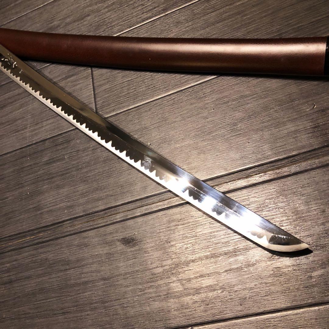 高級模造刀　居合刀　優波紋　茶拵え