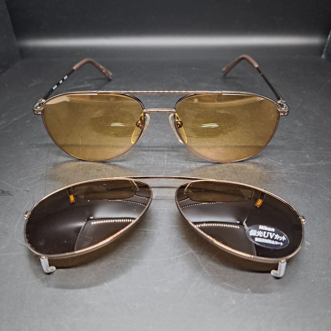 Nikon　ニコン　サングラス　2色　クリップオン　ヴィンテージ　未使用