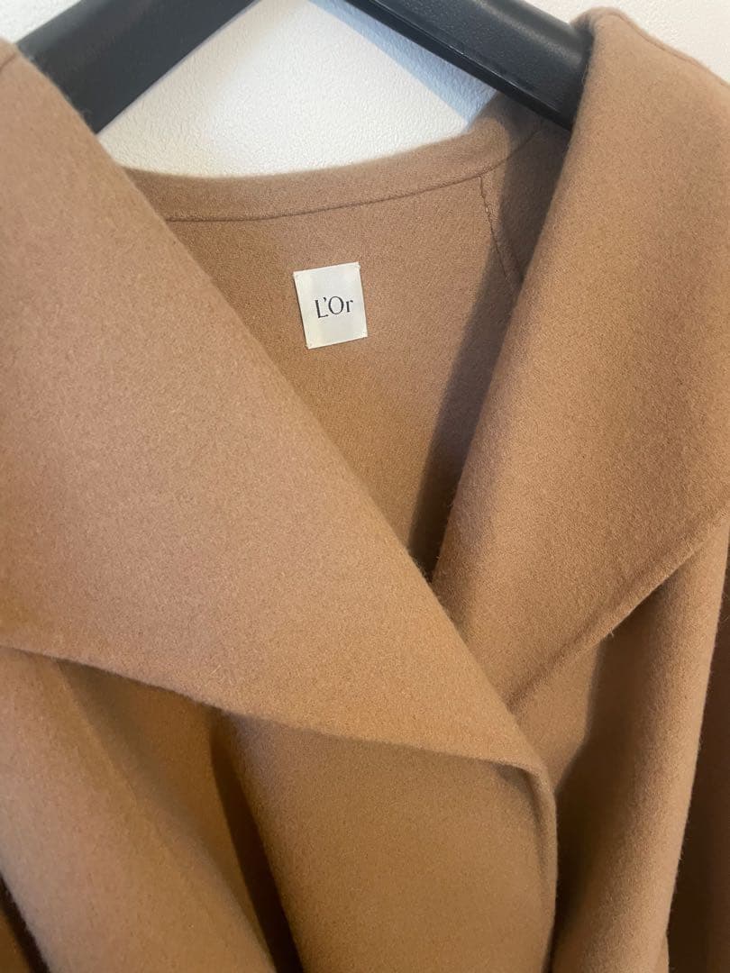 ジャケット・アウター L'Or Irregular hem Cape Coat laubeblanc