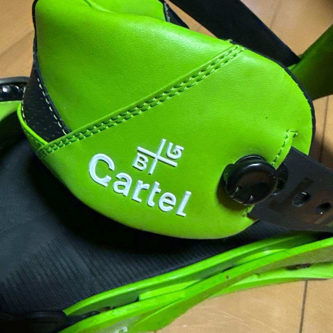 Cartel 3D スノーボードビンディング グリーン
