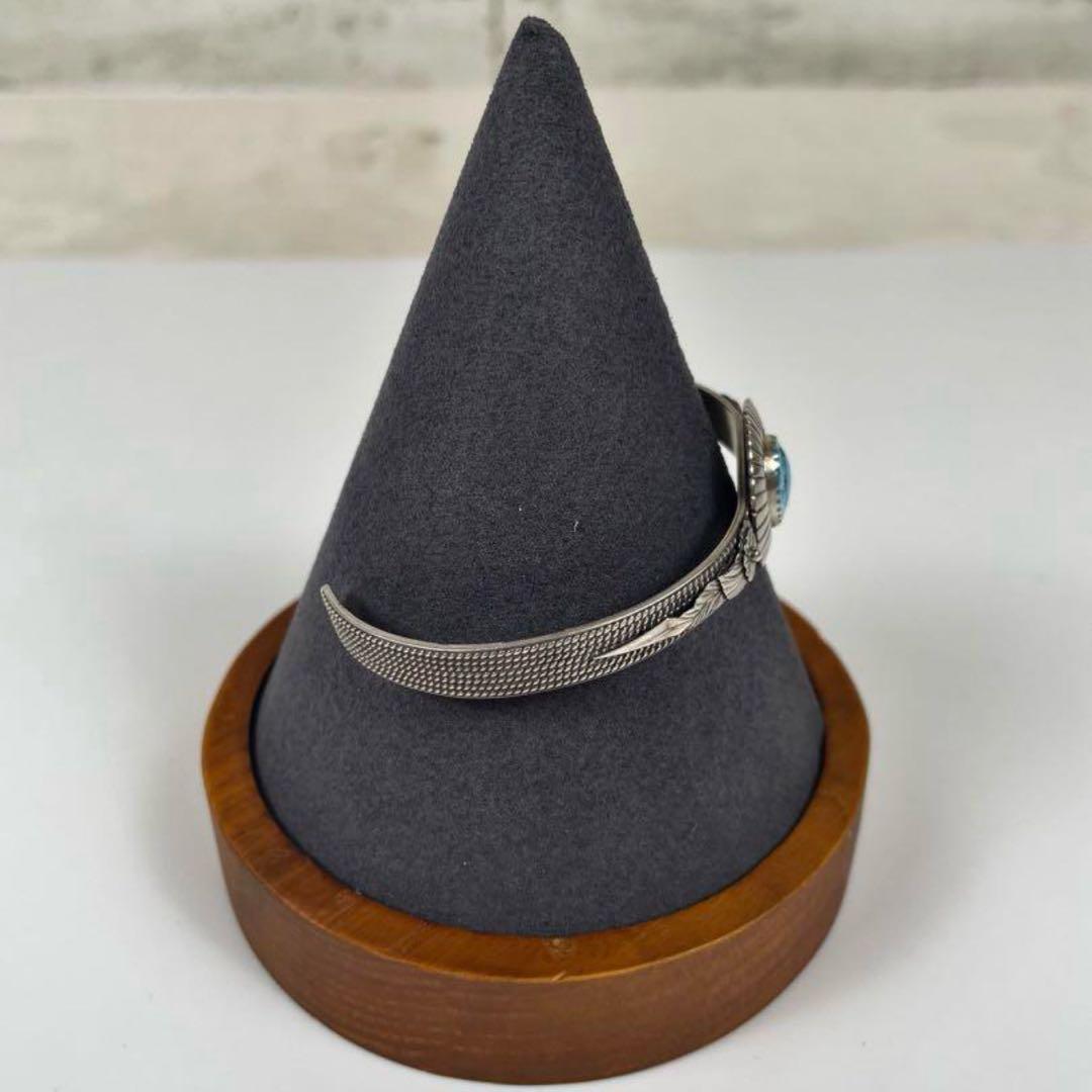 インディアンジュエリー sterling ターコイズバングル 刻印あり