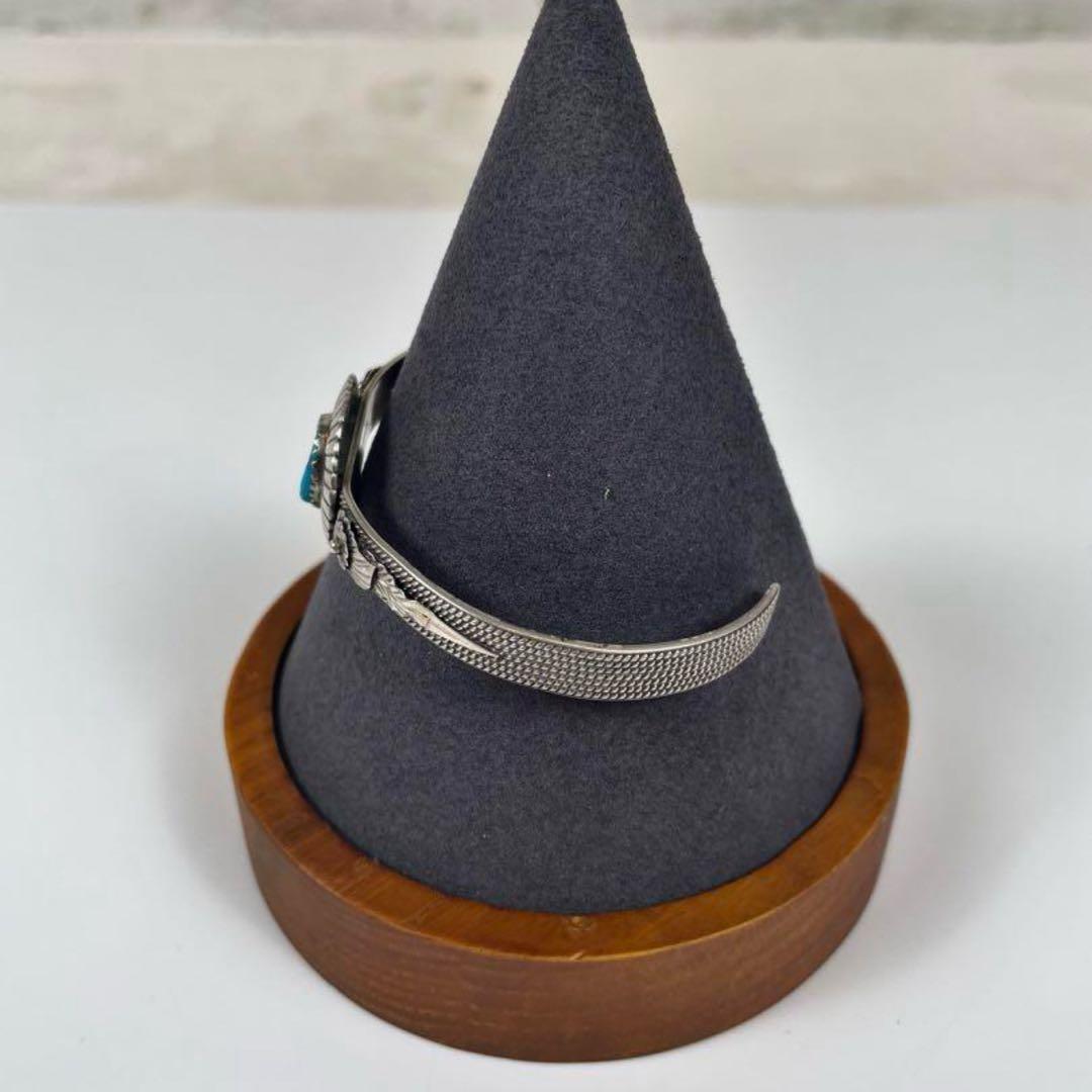 インディアンジュエリー sterling ターコイズバングル 刻印あり