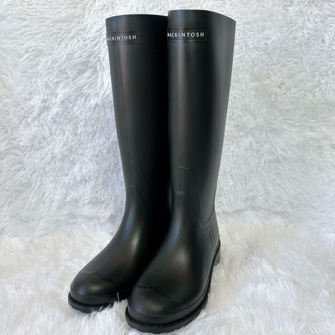 チャドMACKINTOSH レインブーツ ブラック 長靴 ロングブーツ