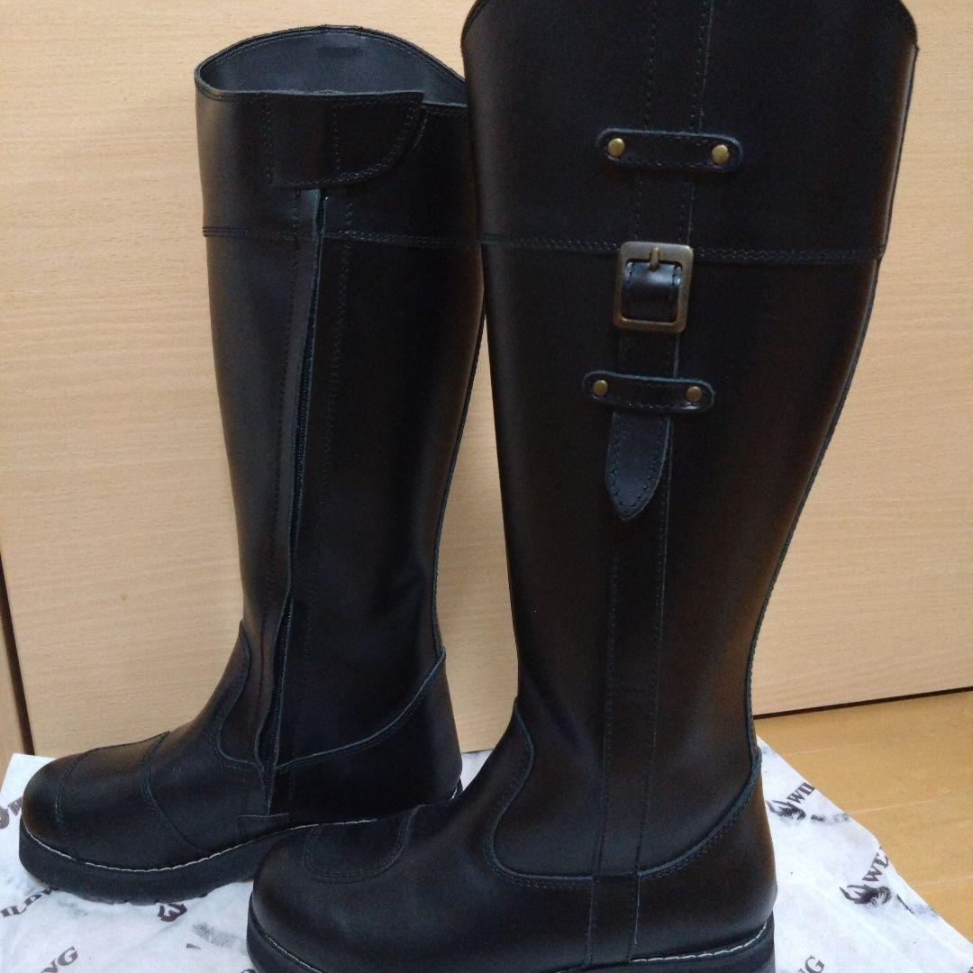 WILDWING 厚底ピーコック ロングブーツ ブラック 24.5cm