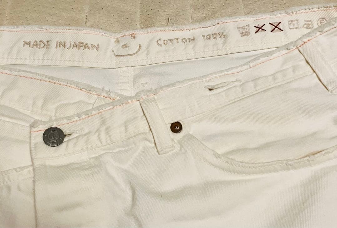 【最終値下】現行品 あっぱれ ライ麦ホワイトデニムのクロスオーバーパンツ 908