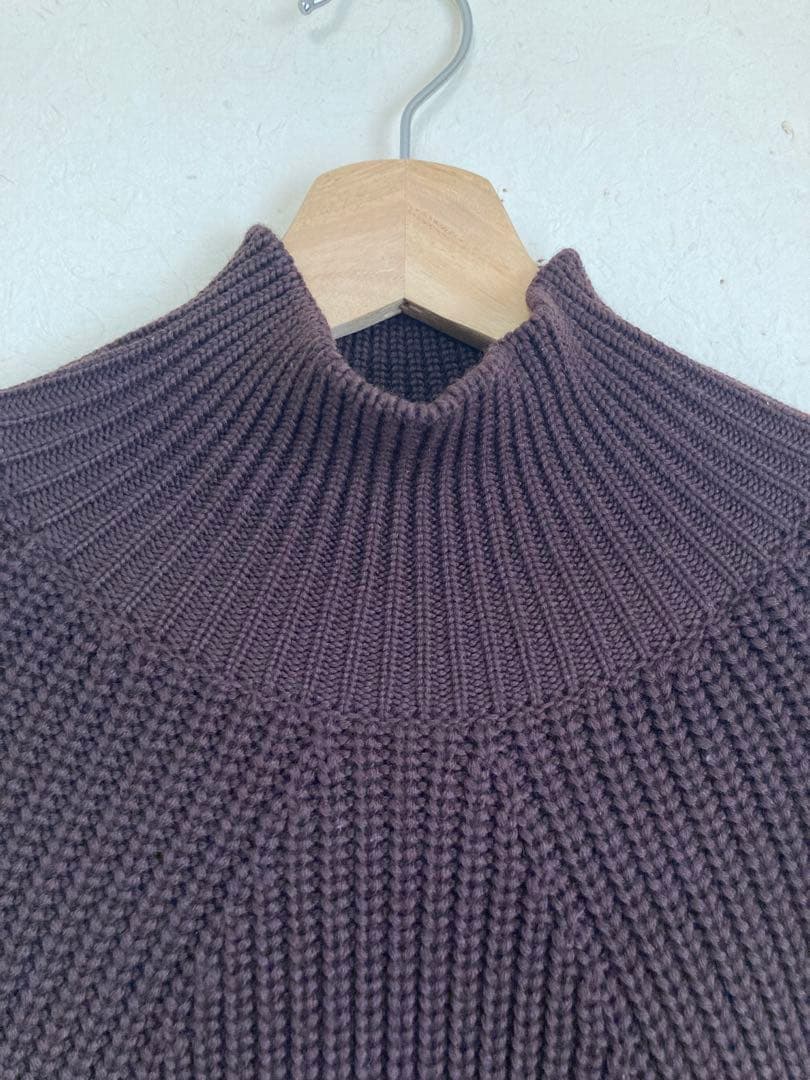 バトナー BATONERシグネチャー タートルネック セーター　1 ブラウン