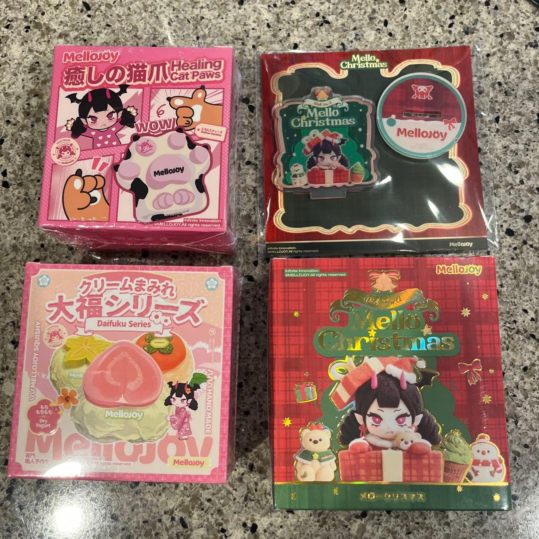 未開封 mellojoy メロジョイ 大福 スクイーズ メロークリスマス 猫爪