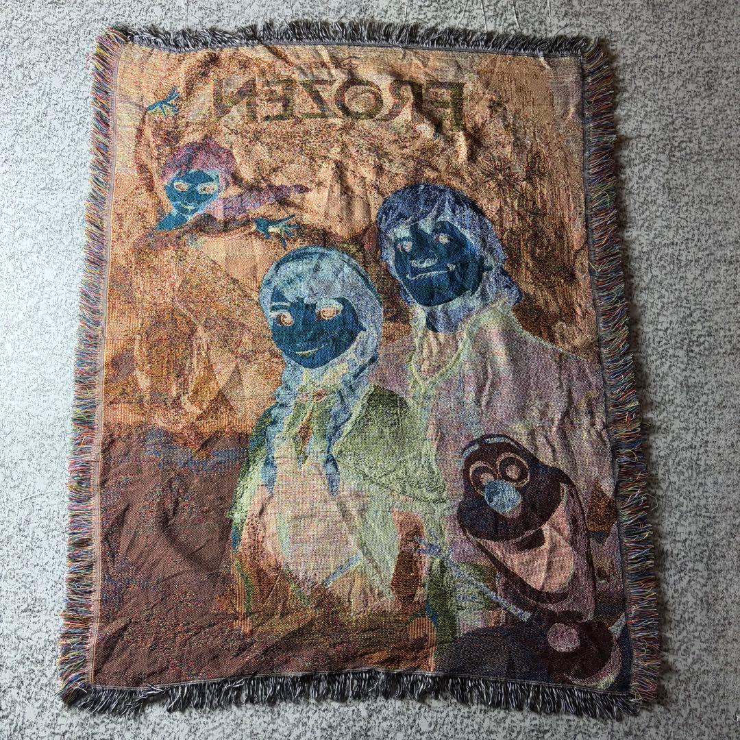 アナと雪の女王　ディズニー　アナ雪　フリンジ付きラグ　タペストリー　カーペット