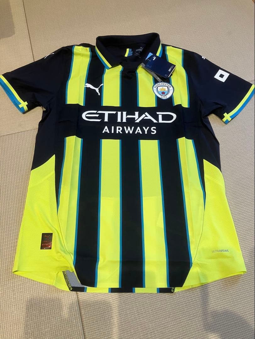 オーセンティック　マンチェスター・シティ　ユニフォーム　新品タグ付き