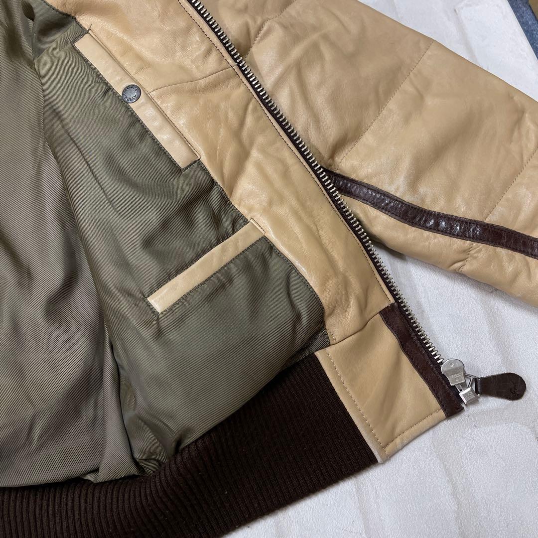 アヴィレックス AVIREX LTD 羊 牛 革 レザー ボア フライト JK