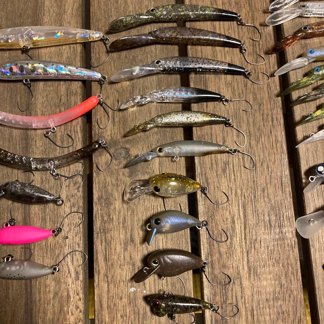 エリアトラウト引退　ルアー約30点　まとめ売り　ウッサ GJ さかさにょろなど