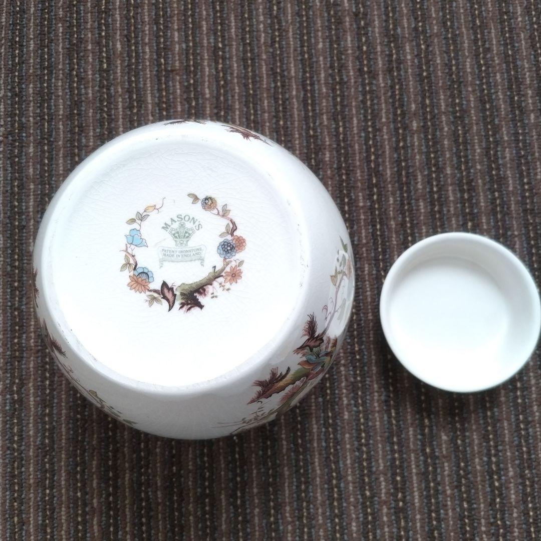 メイソンズ 花鳥文様 大型ティーキャニスター／クッキージャー