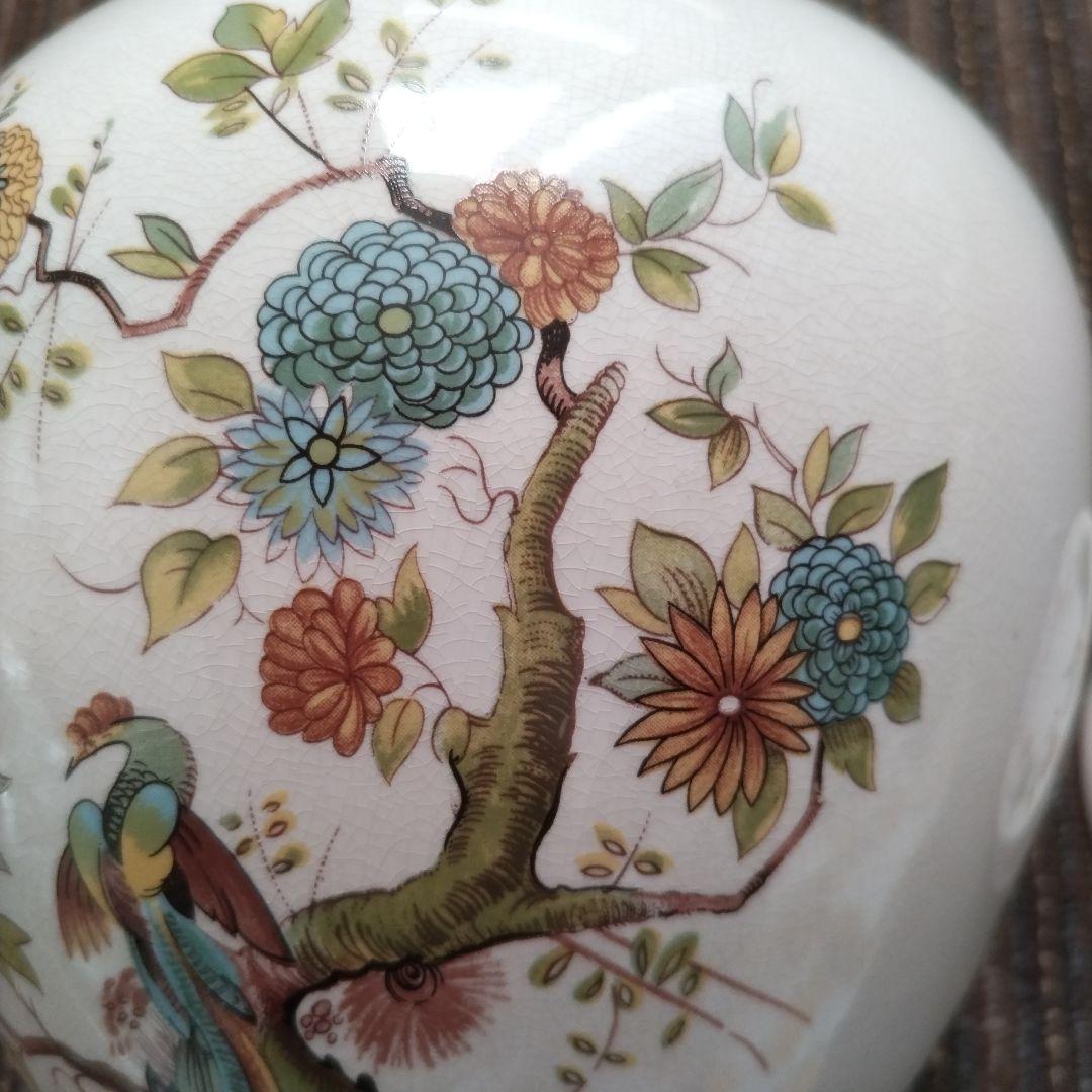 メイソンズ 花鳥文様 大型ティーキャニスター／クッキージャー